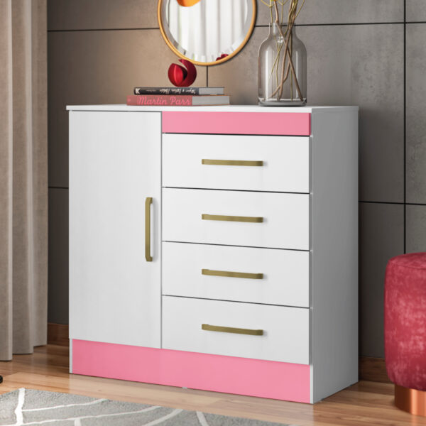 Montevideu Chest of Drawers - White/Flex - Image 2