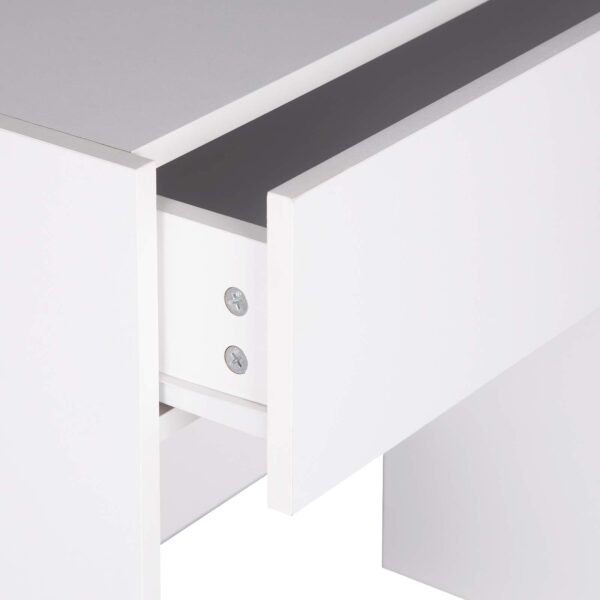 #DT-001 Vanity with Mirror & Stool - White - Image 5