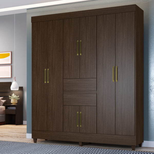 Munique 8 Door Wardrobe - Ebony