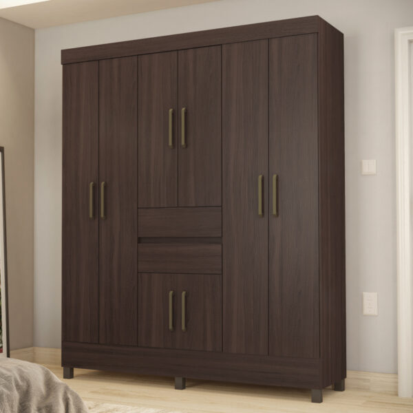 Munique 8 Door Wardrobe - Ebony