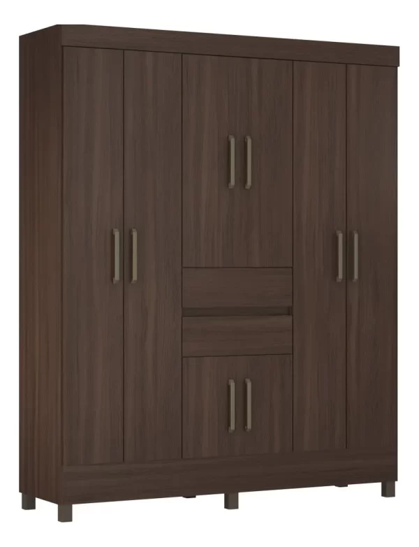 Munique 8 Door Wardrobe - Ebony - Image 2