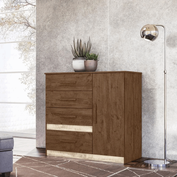 Venus Chest of Drawers - Brown/Hazelnut Flex