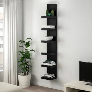 #EN 01-01 Multi-use Wall Mounted Display Shelf - Black