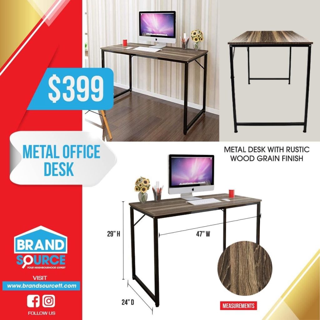 Simple Metal Desk - Brand Source