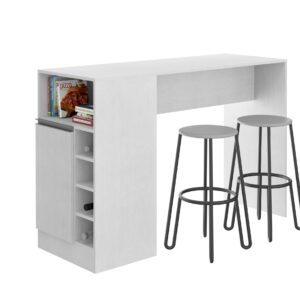 #535.01 White 1 Door Kitchen Island Unit