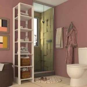 White 7 Tier Shelving Unit