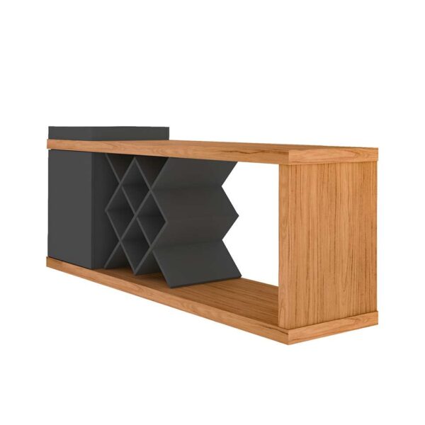 Madrid TV Stand/Bar - Oak/Graphite - Image 3