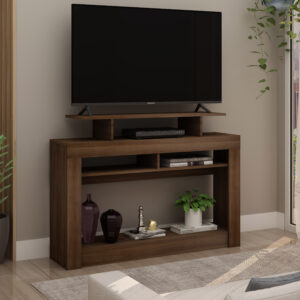 Zero TV Stand/Console Table - Cafe Brown Finish - Up to a 43" TV