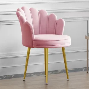 #CH 01-32 Velvet Accent Chair -  Pink