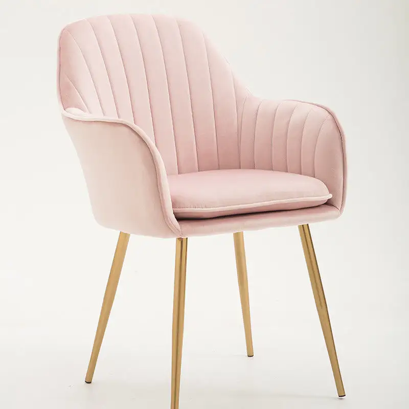 Light pink deals velvet chair