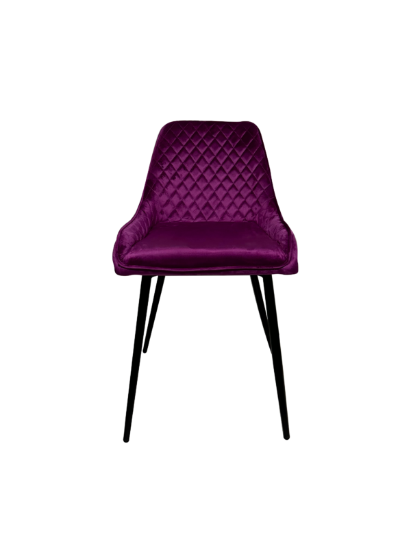 #CH 02-12 Velvet Accent Chair - Pink Purple