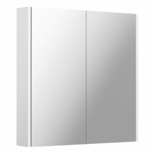 #BA-004 2 Door Medicine Cabinet with Mirror - White