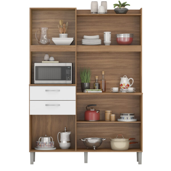 Harmonia Kit Kitchen Cabinet - Almond/White - Image 3