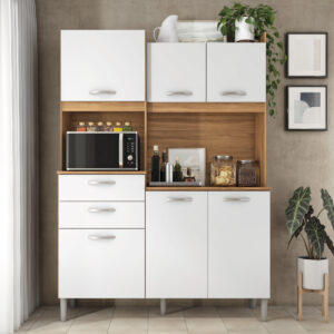 Harmonia Kit Kitchen Cabinet - Almond/White
