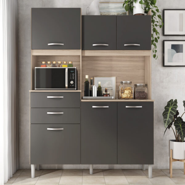 Harmonia Kit Kitchen Cabinet - Oat Touch/Grey