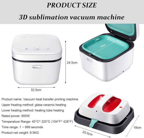 Freesub 3D Vacuum All in One Heat Press - Image 6