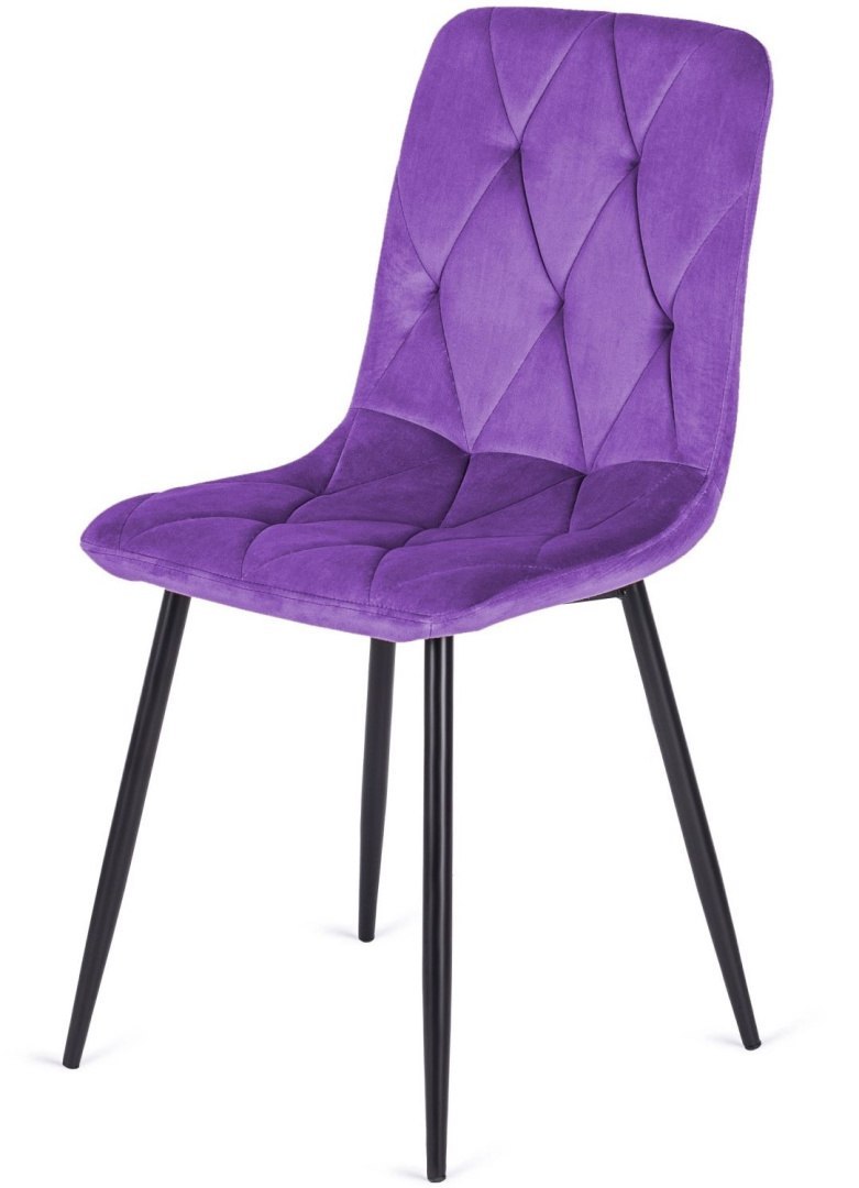 Purple armless chair hot sale