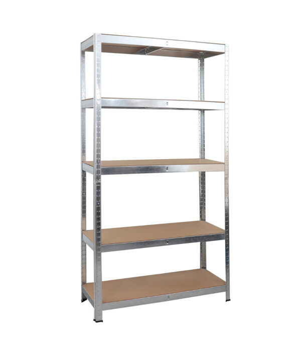 #ST-136 LARGE 5 Tier Galvanized 71" Multiuse Metal & MDF Storage Shelf - Image 7