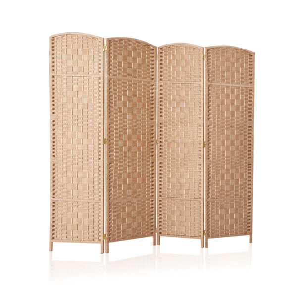 #CH 15-07 4 Section Room Divider - Blury Wood