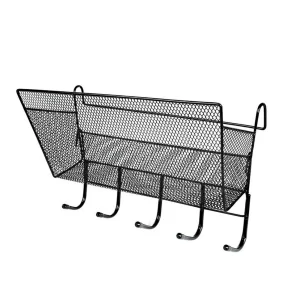 #WS 01-47 Black Hanging Mesh Storage Basket
