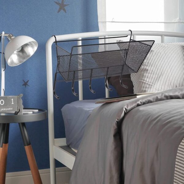 #WS 01-47 Black Hanging Mesh Storage Basket - Image 4