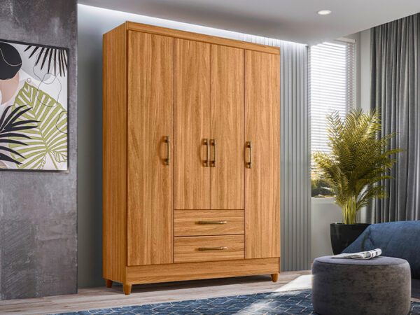 Paraty 4 Door Wardrobe - Freijo