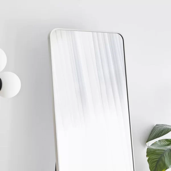 #XM 01-01 White Large Rectangular Full Length Mirror - 25.5" x 66.5" - Image 2