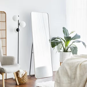 #XM 01-01 White Large Rectangular Full Length Mirror - 25.5" x 66.5"