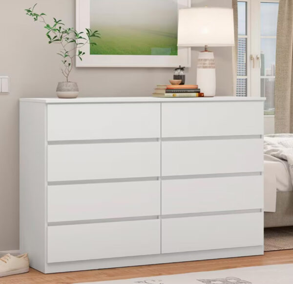 Sintra 8 Drawers Chest of Drawers - White