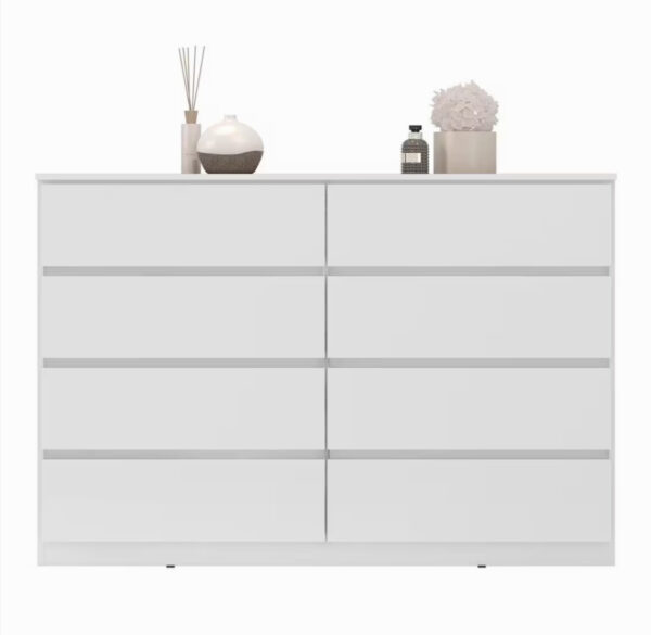 Sintra 8 Drawers Chest of Drawers - White - Image 3