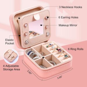 #BL 01-68 Mini PU Initial Jewellery Box - With Mirror - 3PCS FOR $100