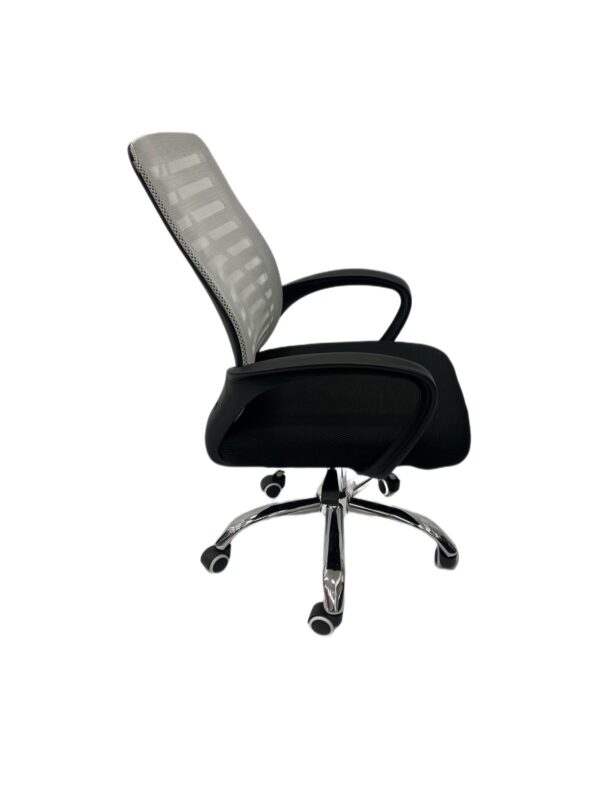 #OC-620 White/Black Mesh Office Chair - Image 2