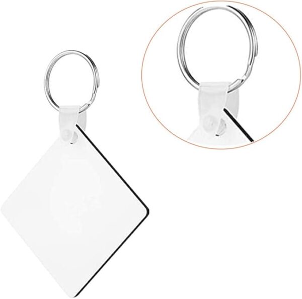10PCS Pack Blank MDF DIY Sublimation Keychains - 4 Packs for $100.00 - Image 3