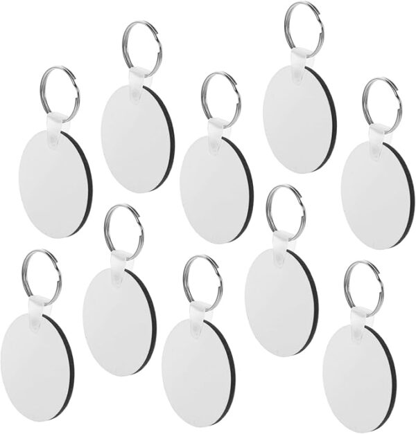 10PCS Pack Blank MDF DIY Sublimation Keychains - 4 Packs for $100.00 - Image 9