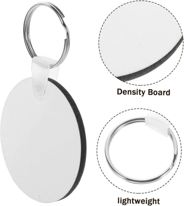 10PCS Pack Blank MDF DIY Sublimation Keychains - 4 Packs for $100.00 - Image 7