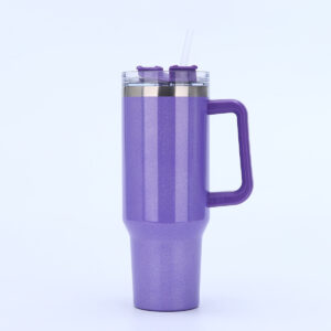 #BT 20-02 40oz Glossy Insulated Tumbler Cups with Straw