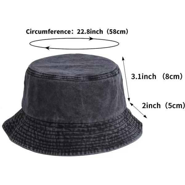 #HT 05-26 Denim Cotton Bucket Hat - Image 10