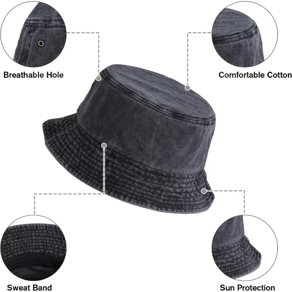 #HT 05-26 Denim Cotton Bucket Hat - Image 11