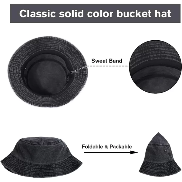 #HT 05-26 Denim Cotton Bucket Hat - Image 12