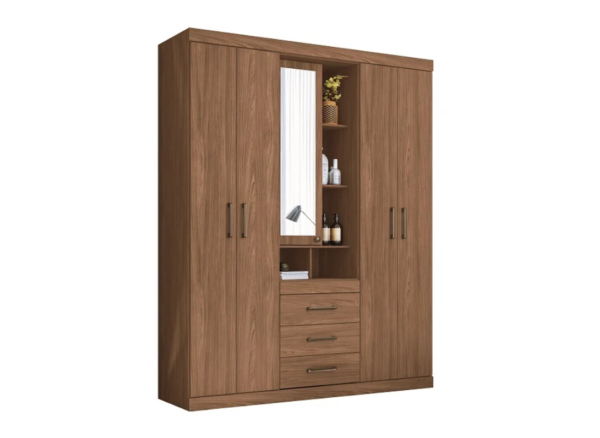 Havana Star 5.3 Wardrobe with Mirror - Jatoba - Image 2