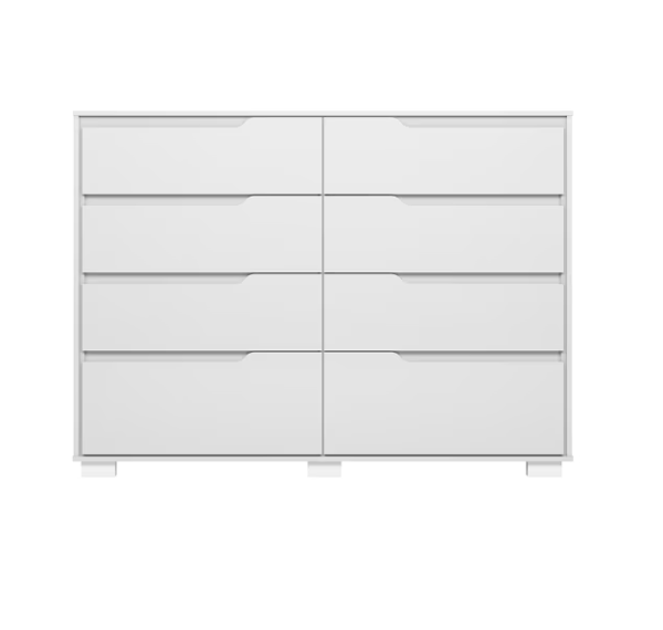 Georgia 8 Drawer Chest of Drawers - White - Image 2