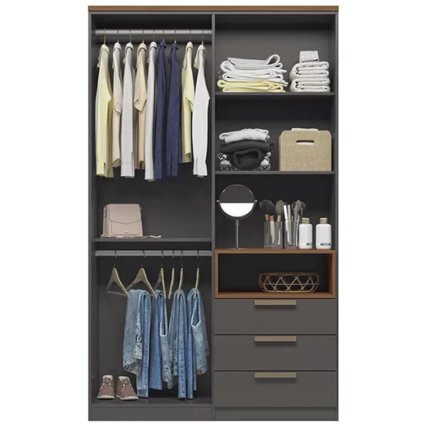 New Conect 4.3 Wardrobe - Jatoba/Graphite - Image 3