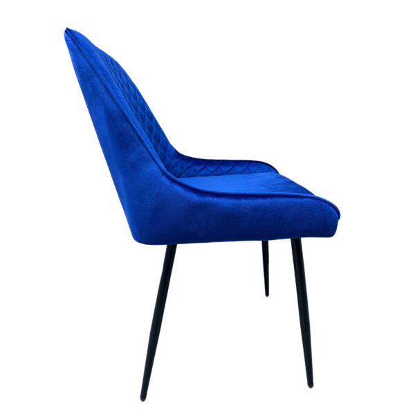 #CH 02-12 Velvet Accent Chair - Violet - Image 3