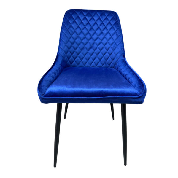 #CH 02-12 Velvet Accent Chair - Violet - Image 2