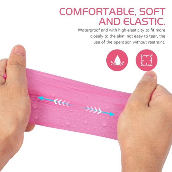 #NG 01-01 Pink Disposable 100PC Nitrile Gloves - Image 5