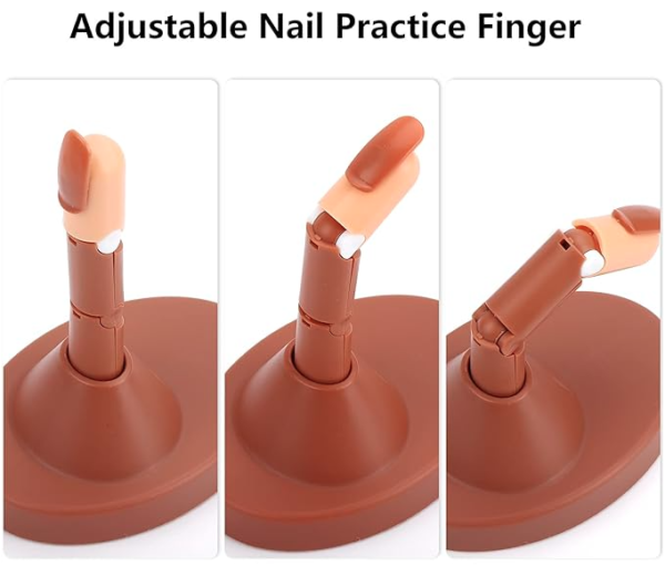 NG01-23 - 3PC Practice Fingers & 100PC Nail Tips Set - Image 3