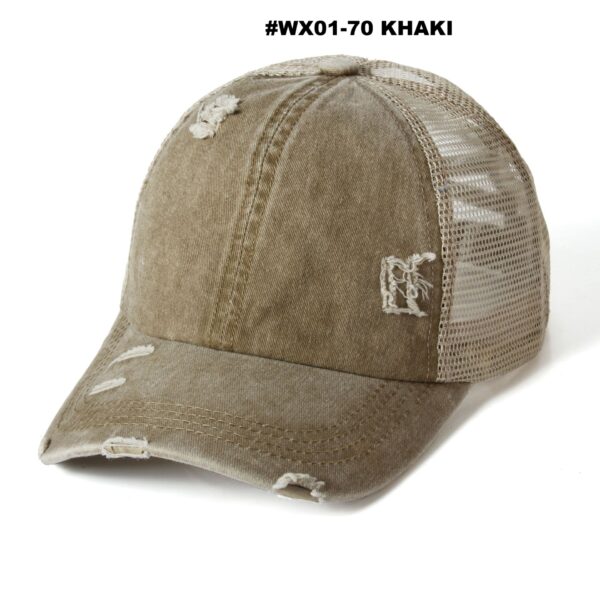 #WX 01-67/68/79/70 Washed Cotton Distressed Adjustable Mesh Back Hats - 2PCS for $60.00 - Image 10