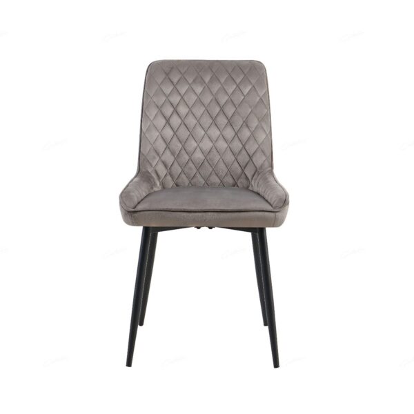 #CH 02-12 Velvet Accent Chair - Light Grey - Image 2