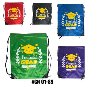 #GN 01-89 'Congrats Grad' Drawstring Bag