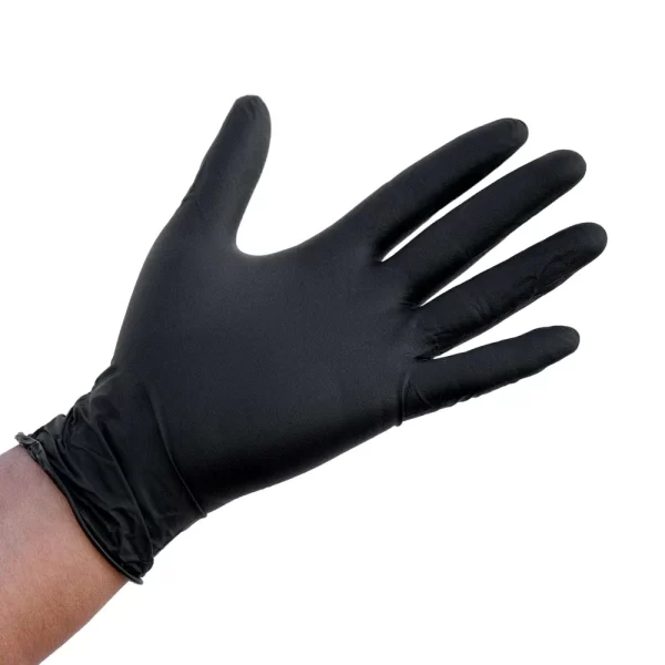 #NG 01-01 Black Disposable 100PC Nitrile Gloves - Image 3